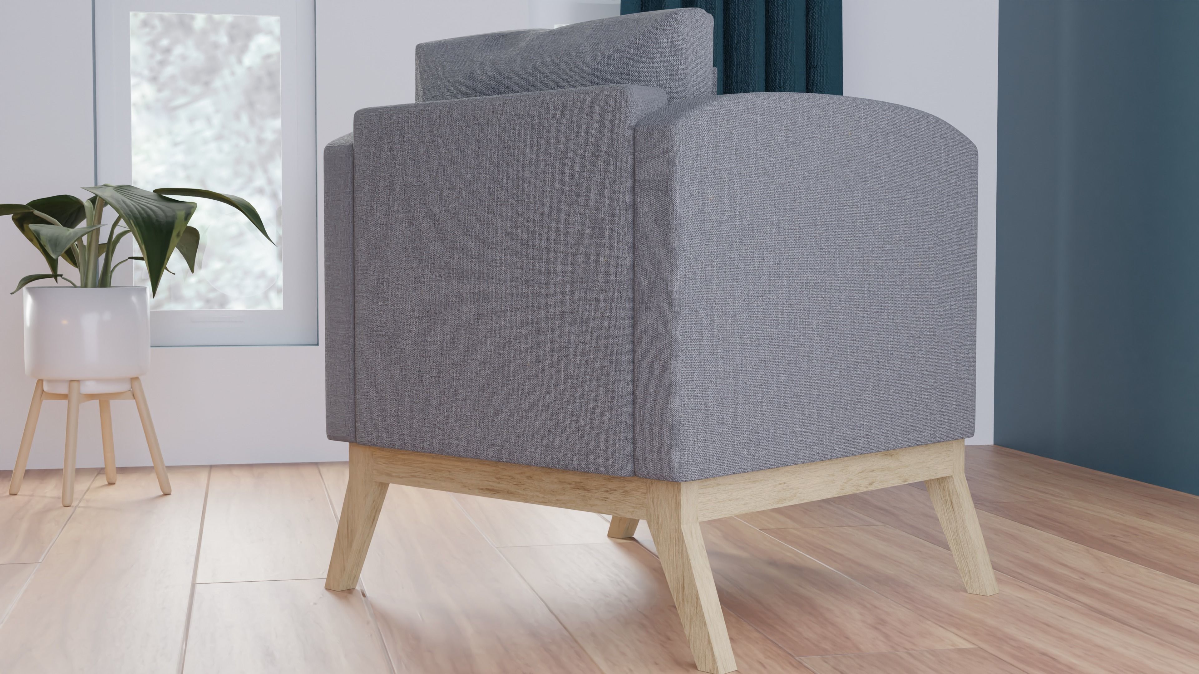 Armchair chair Free 3D model_3