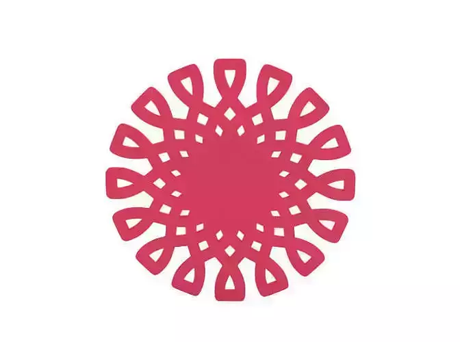 Earring circular cut out design