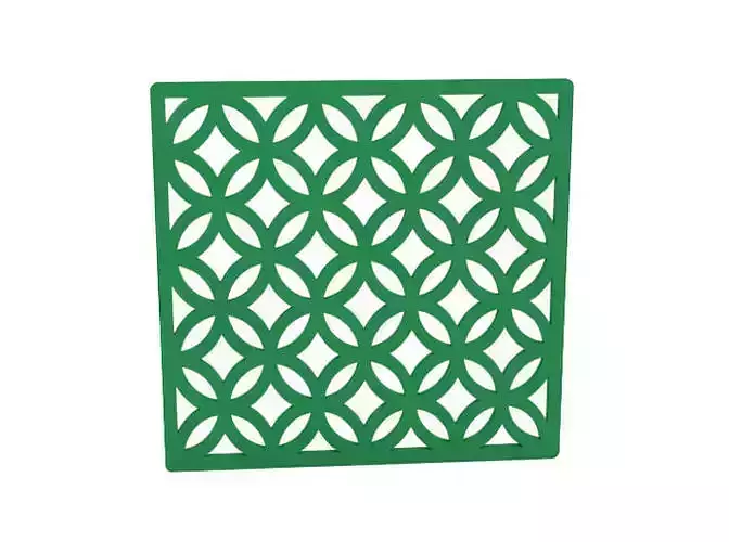 Coaster laser cut metal wall art