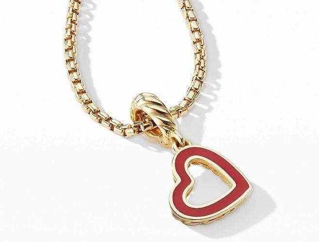 Heart Pendant 2 Sides with Enamel Field  3D print model