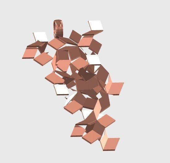 Pendant Bunch 3D print model_1