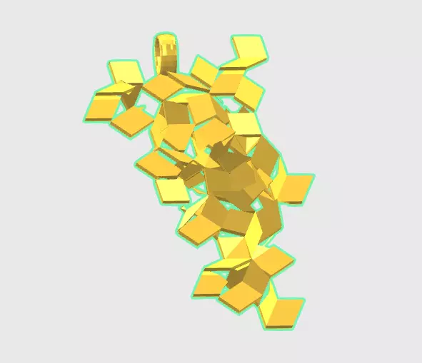 Pendant Bunch 3D print model_0