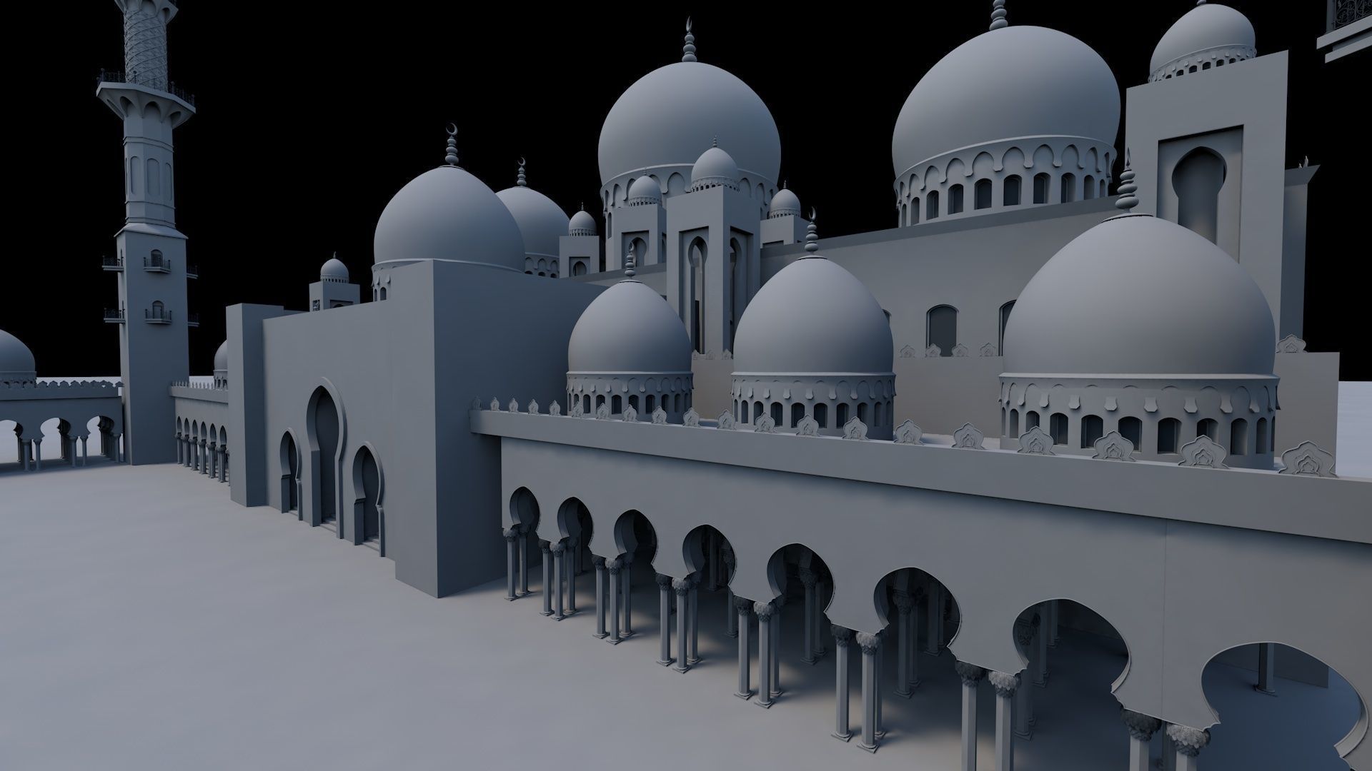 Sheikh Zayed Grand Mosque 3D model_4