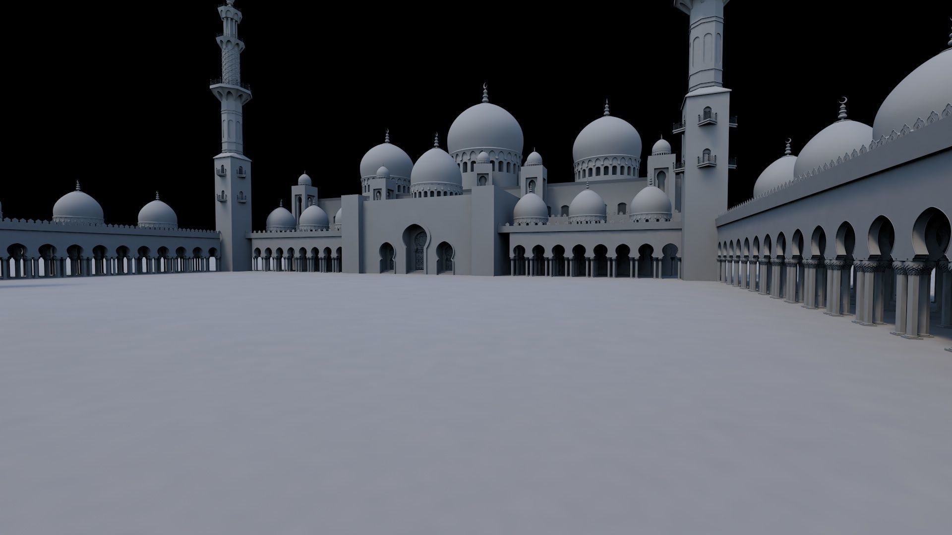 Sheikh Zayed Grand Mosque 3D model_3