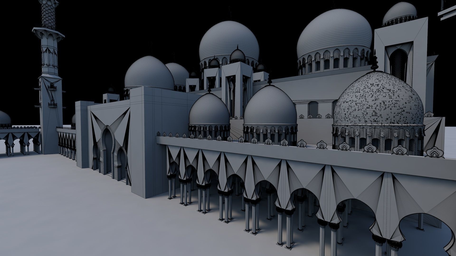 Sheikh Zayed Grand Mosque 3D model_5