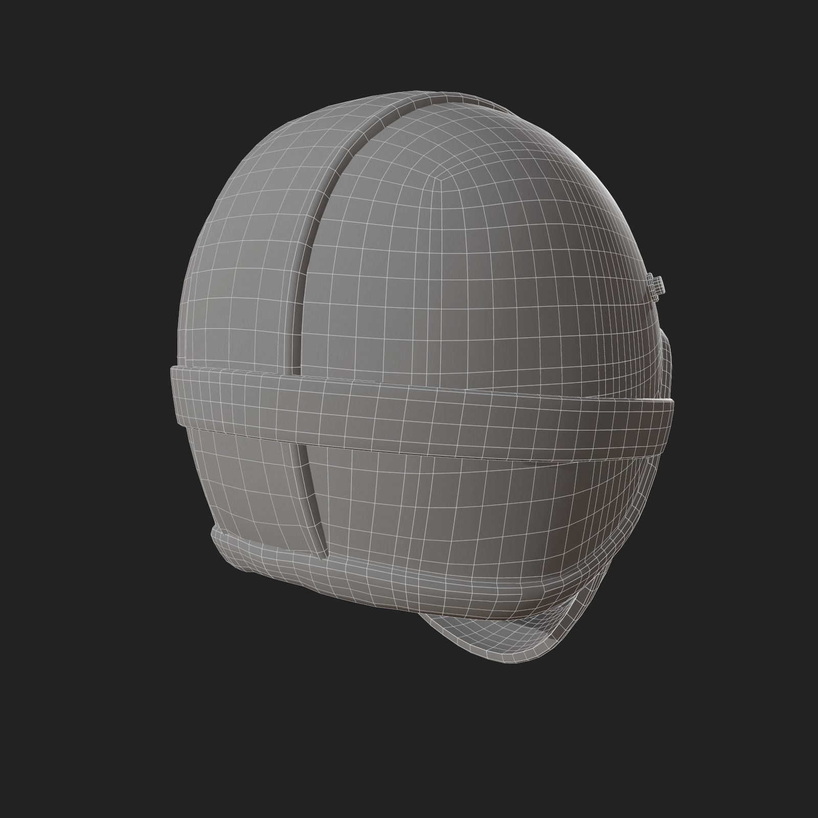 Helmet scifi military combat 3d futuristic technology  Low-poly 3D model_9