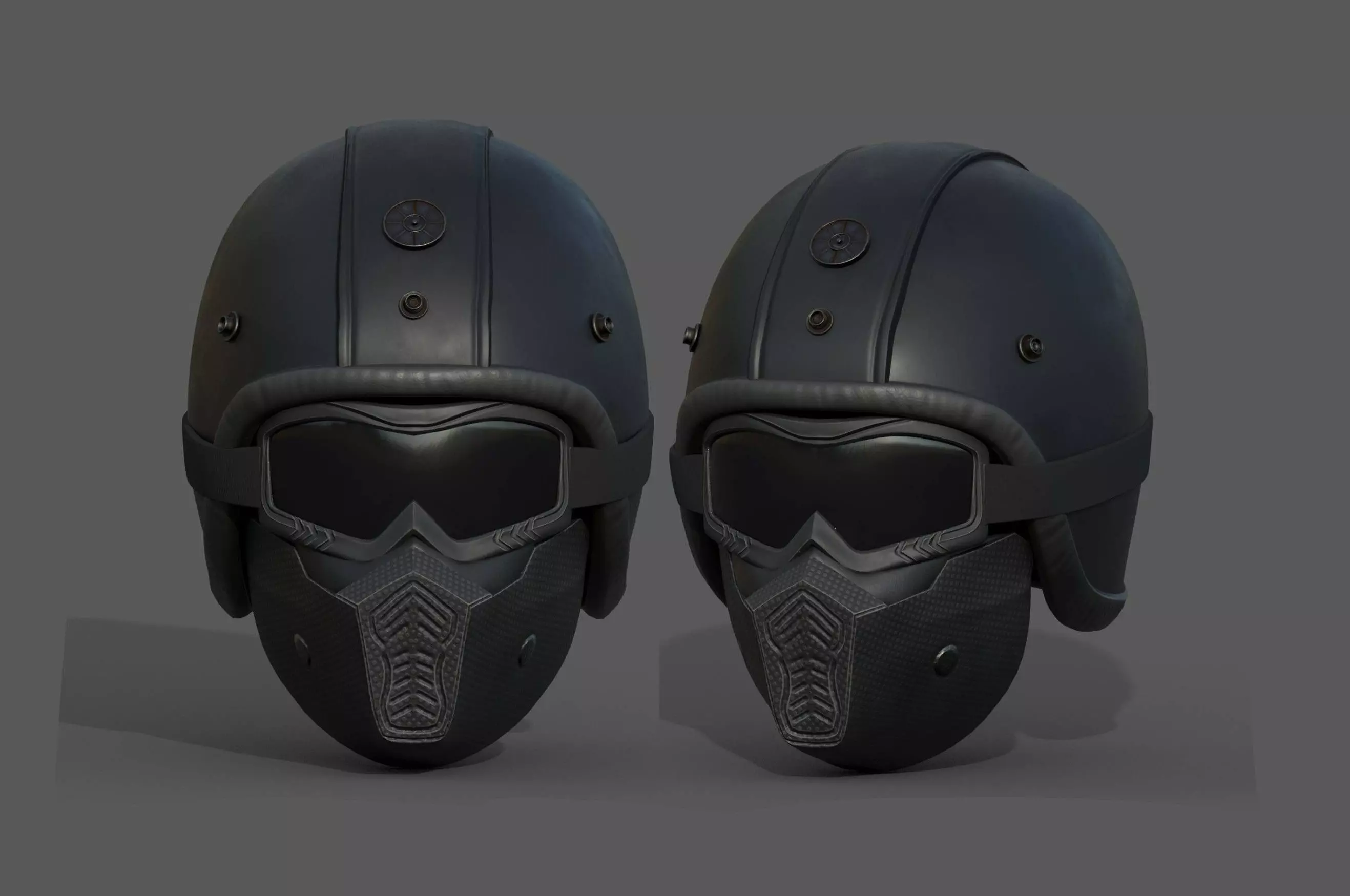 Helmet scifi military combat 3d futuristic technology  Low-poly 3D model_0