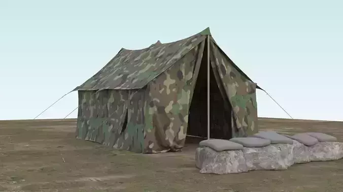 Military Tent 3D model
