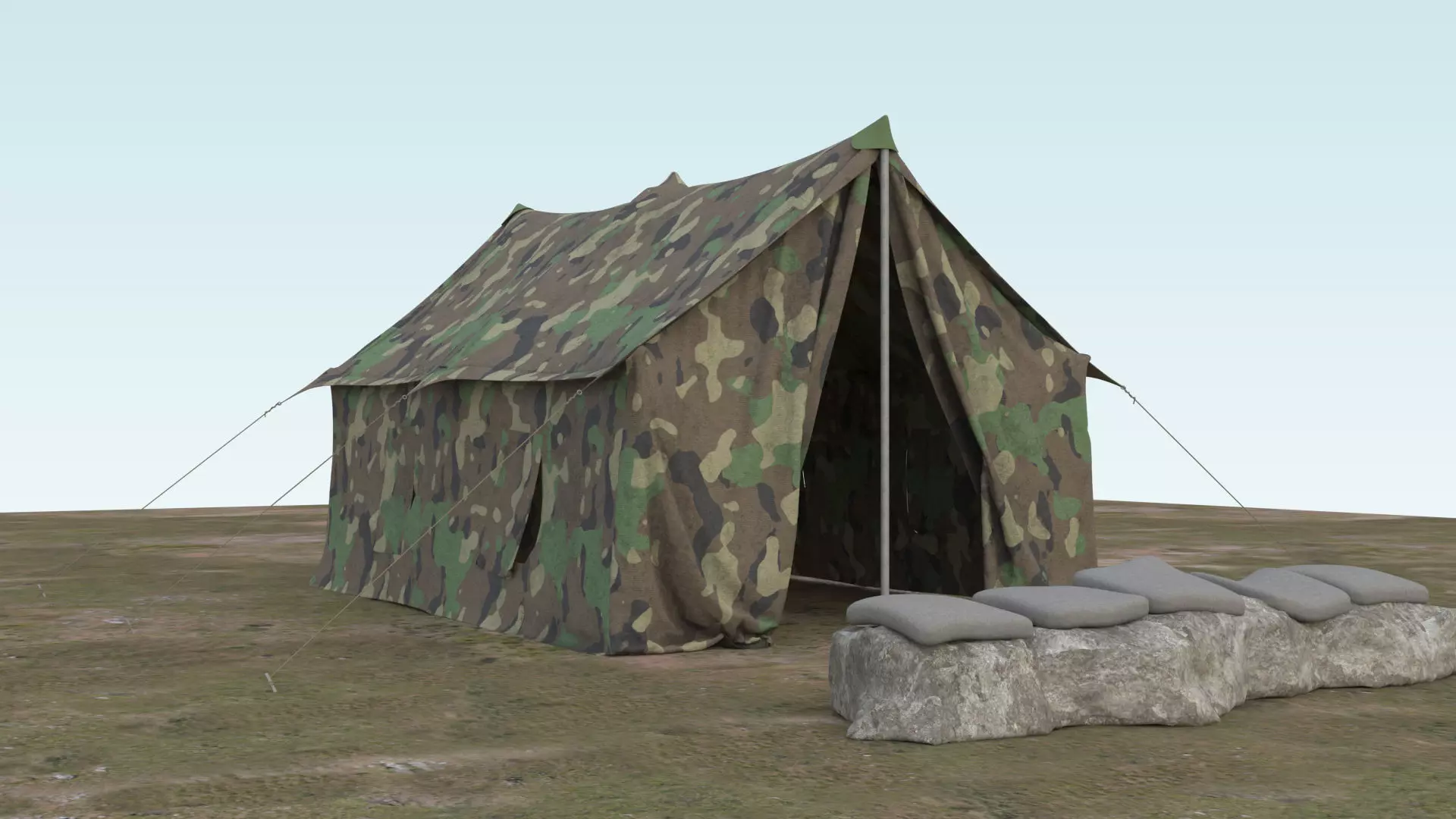 Military Tent 3D model