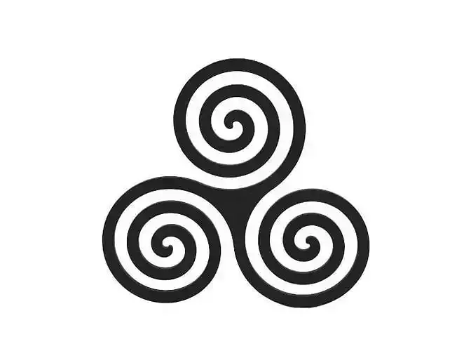 Coaster celtic spiral symbol