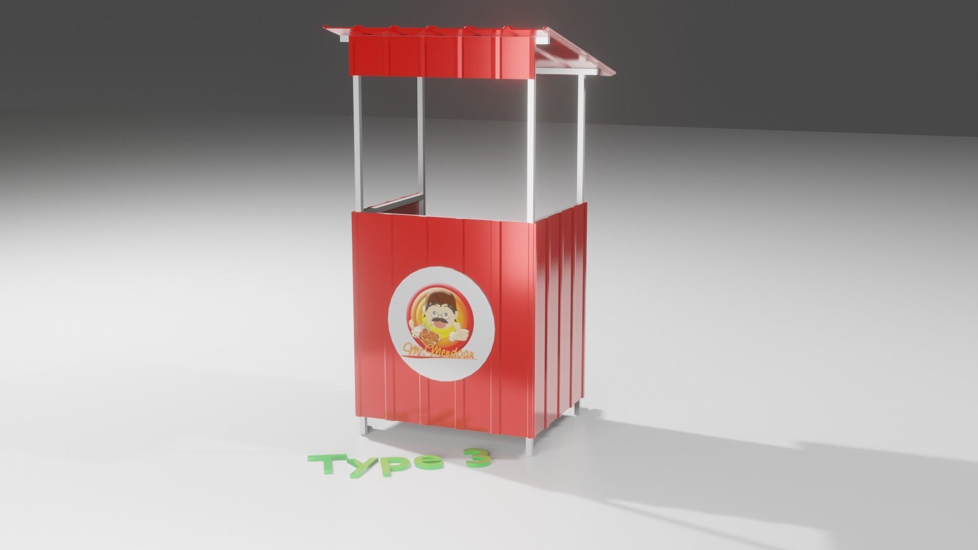 mini booth 3D model_6