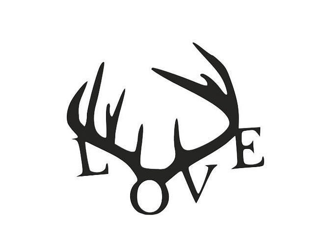 Decoration love decal 3D print model