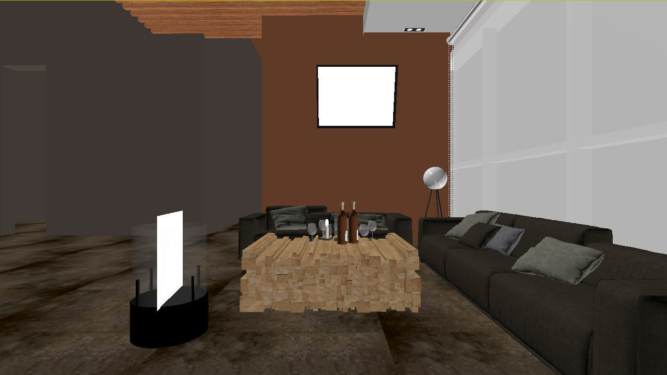 Luxury Restaurant Sitting 3D model_1