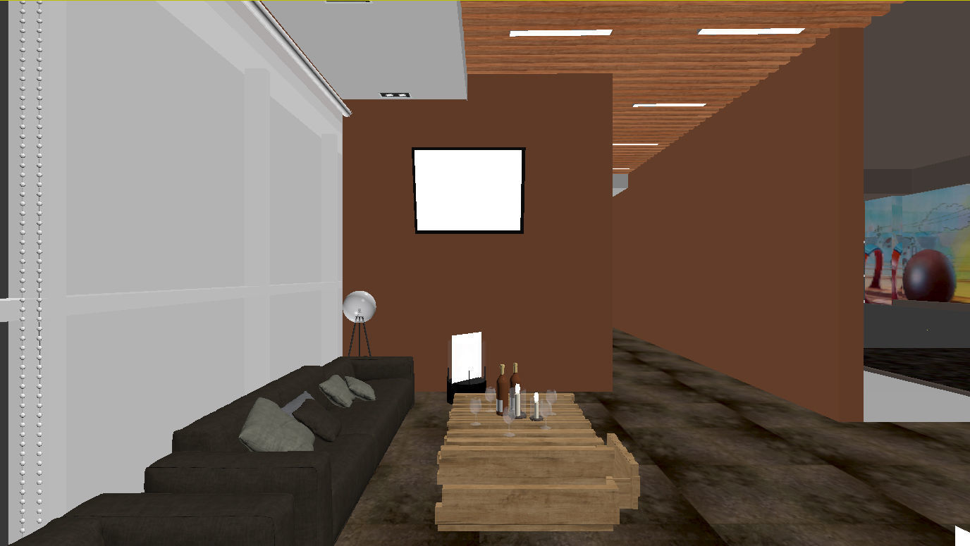 Luxury Restaurant Sitting 3D model_2