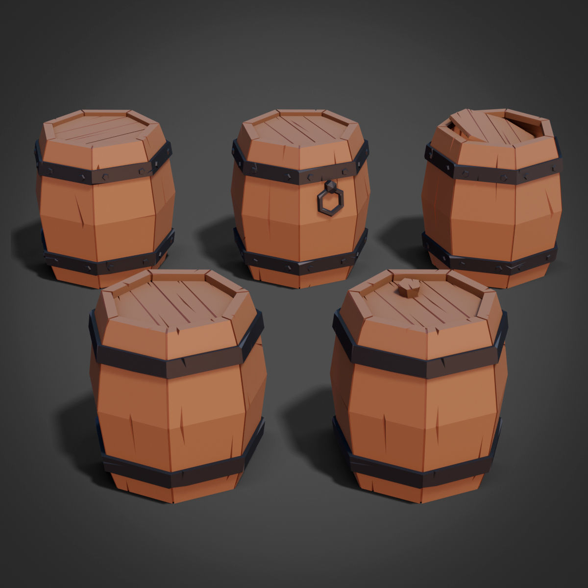 Fantasy props 01 Low-poly 3D model_6