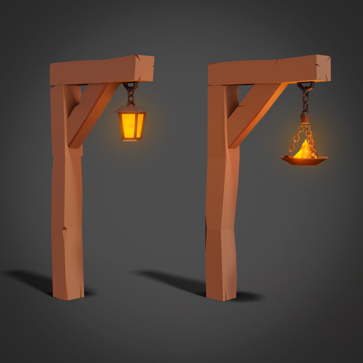 Fantasy props 01 Low-poly 3D model_4
