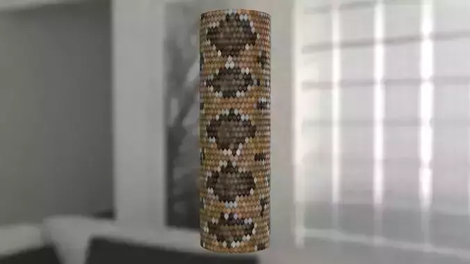  Texture of a stylized rattlesnake