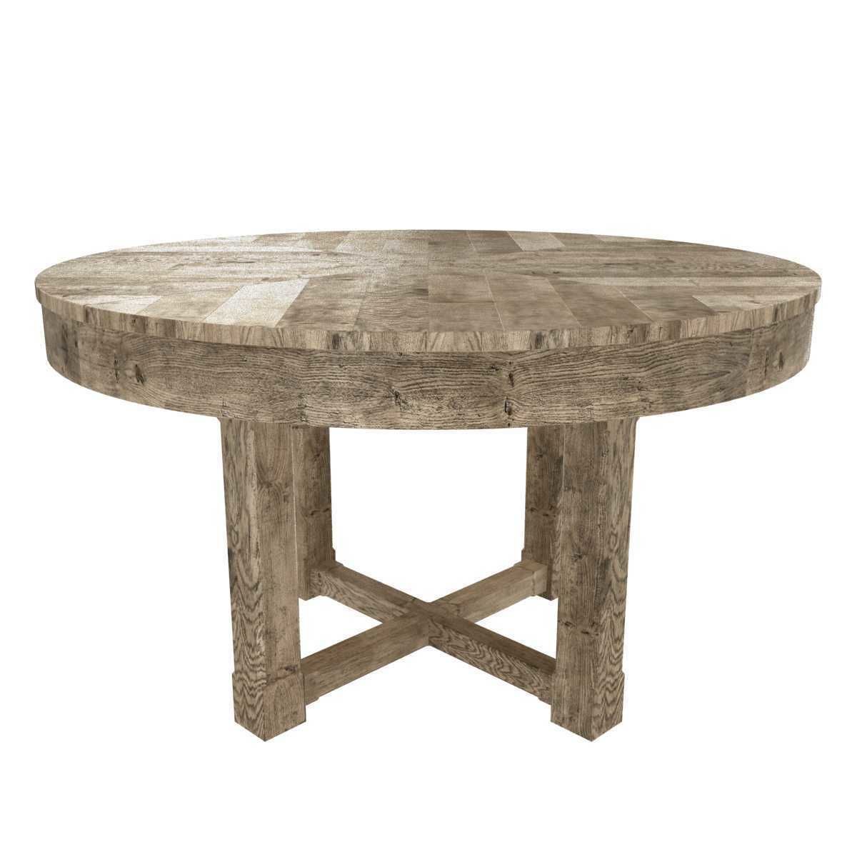 Restoration Hardware ELLA ARMCHAIR and CAYDEN DINING TABLE 3D model_1