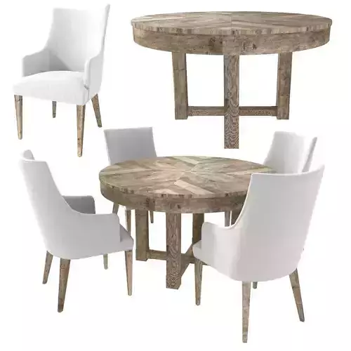 Restoration Hardware ELLA ARMCHAIR and CAYDEN  DINING TABLE