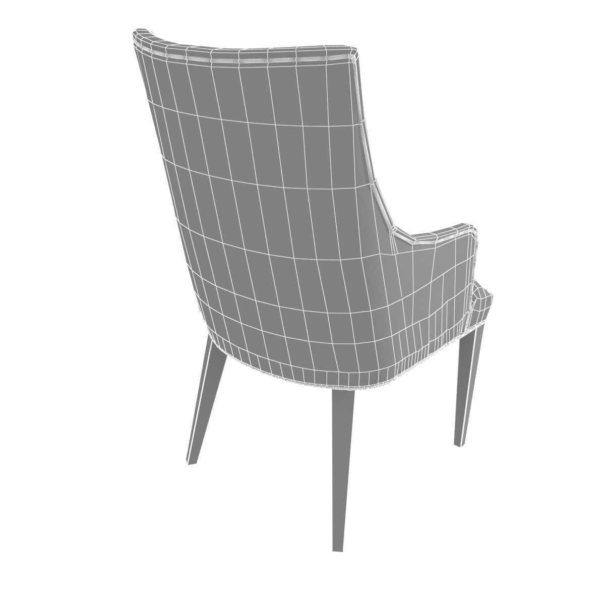 Restoration Hardware ELLA ARMCHAIR and CAYDEN DINING TABLE 3D model_14