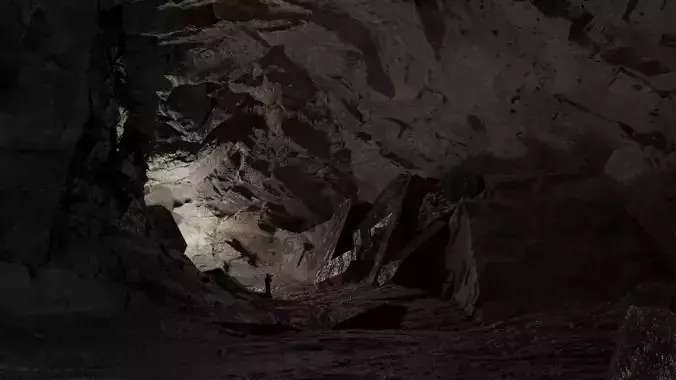 Game Ready Low Poly Cave  Low-poly 3D model