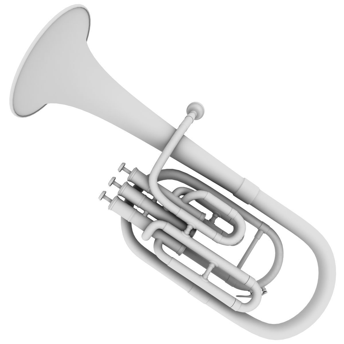 Alto Horn 3D model_5