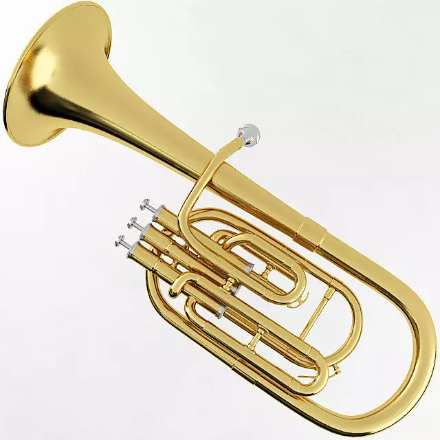 Alto Horn 3D model_0