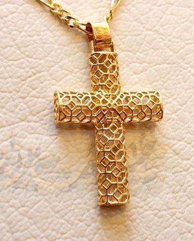 Cross jesus pendant religiuos jewelry 3D print model  3D print model_9