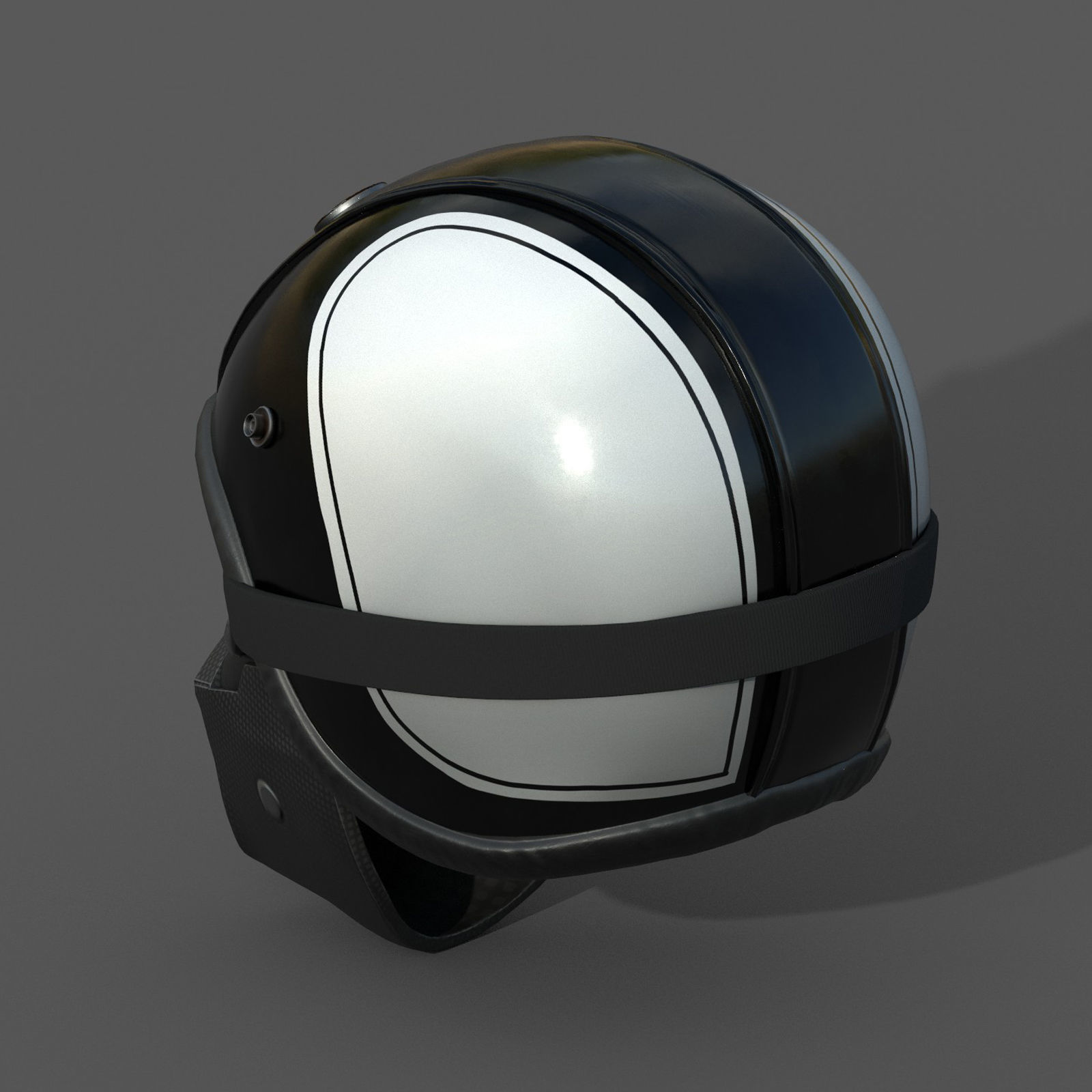 Helmet scifi military combat 3d futuristic technology  Low-poly 3D model_3