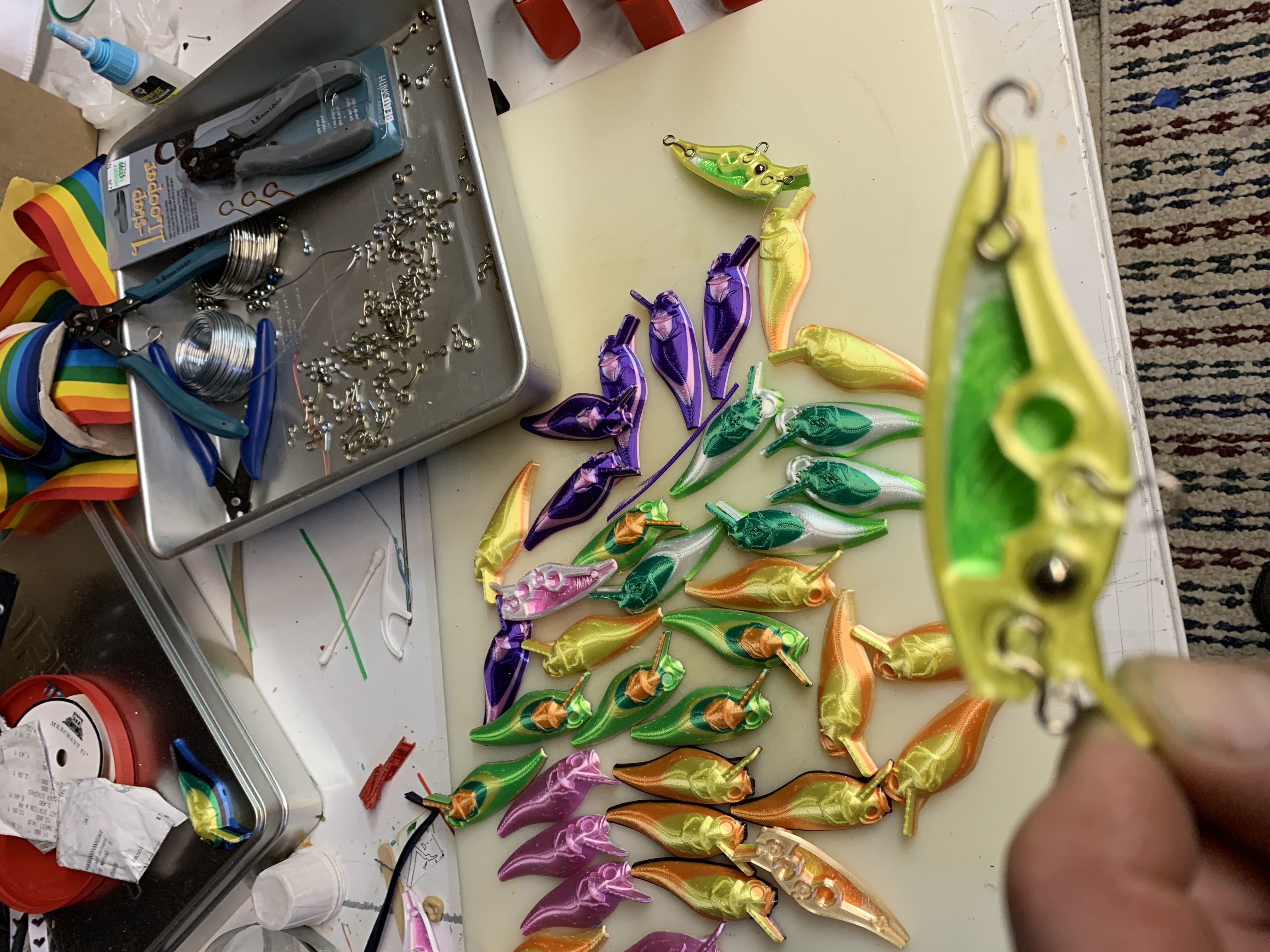 SuperDFatCrank fishing lure hanging on wall 3D print model_2