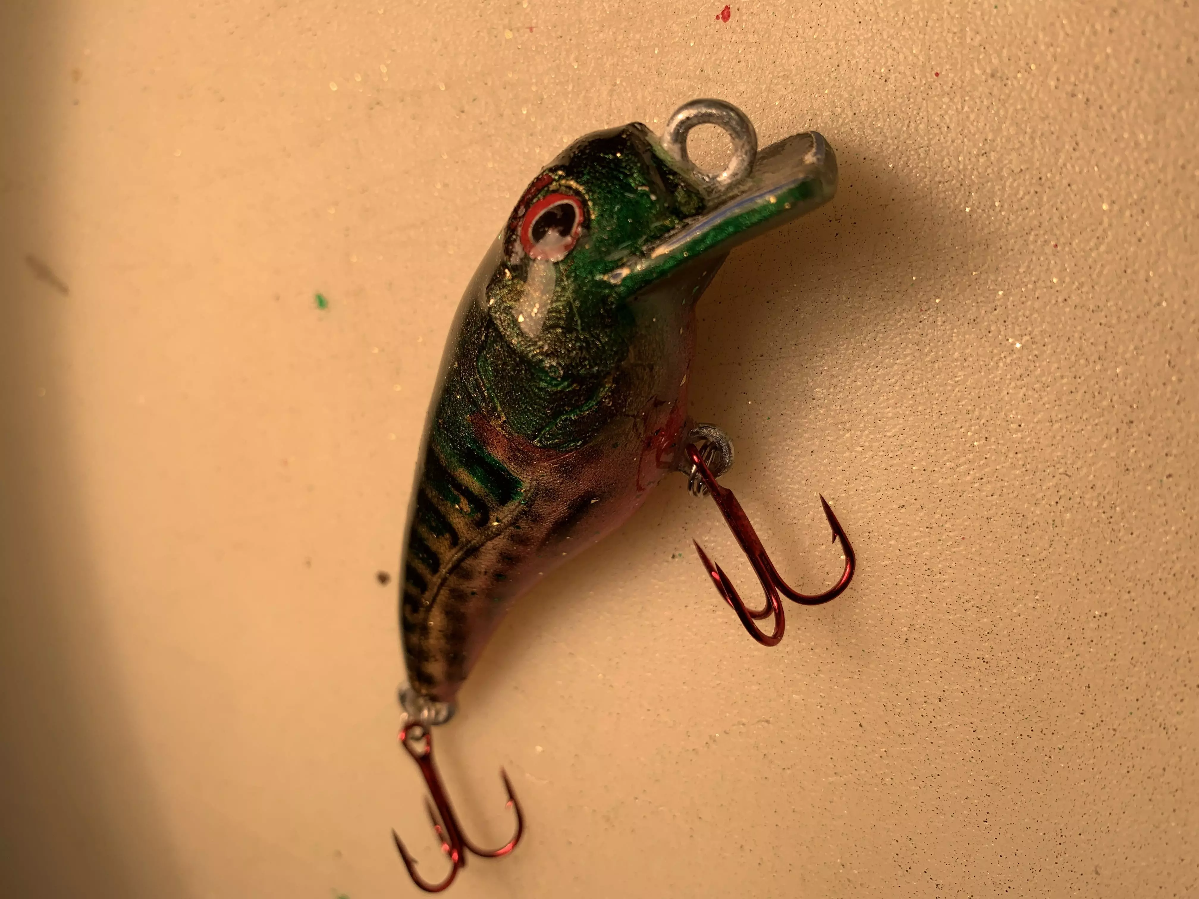 SuperDFatCrank fishing lure hanging on wall 3D print model_0