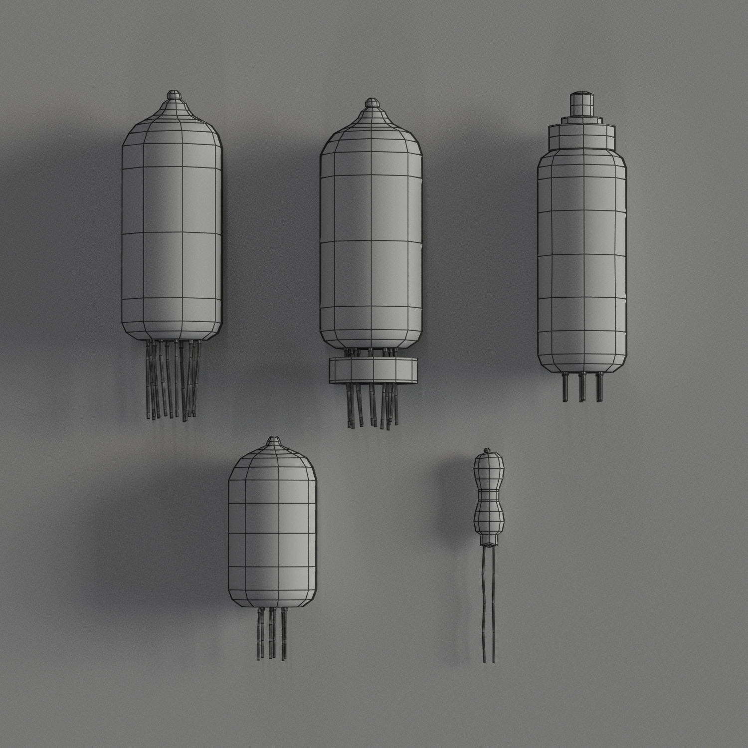 Electrical components vol1 Low-poly 3D model_2