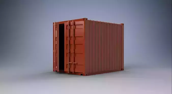3 Meter Shipping Container Model Kit 3D print model