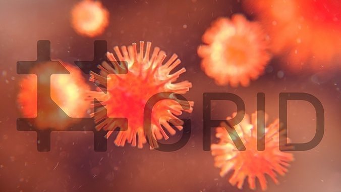 COVID-19 coronavirus 3D model