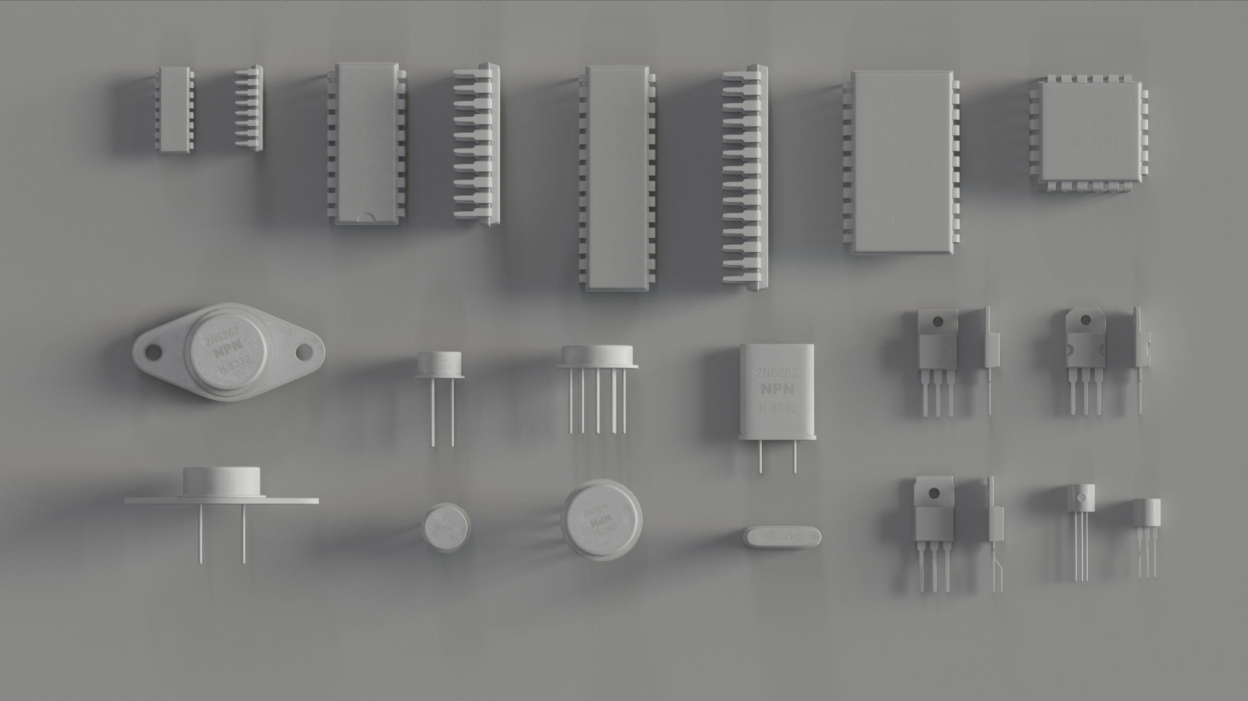Electrical components vol2 Low-poly 3D model_3
