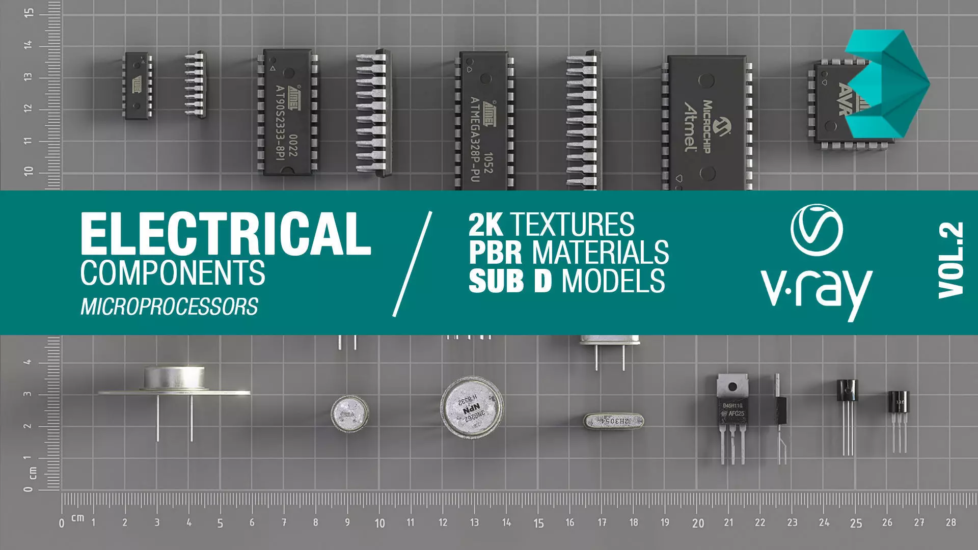 Electrical components vol2 Low-poly 3D model_0