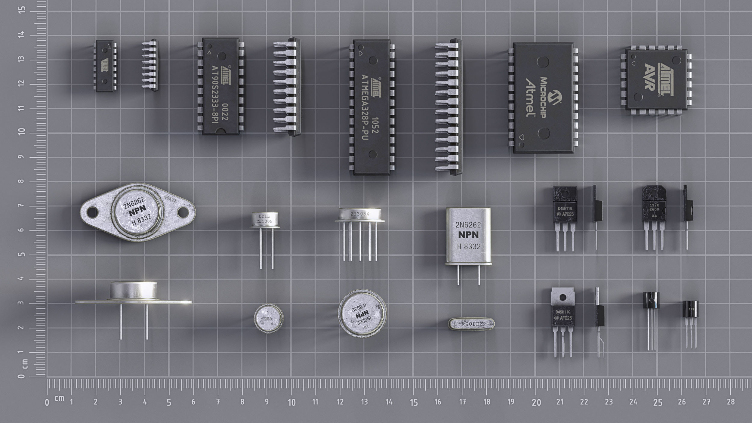 Electrical components vol2 Low-poly 3D model_1