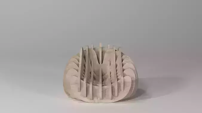 Parametric Wood Chair Design Bergere