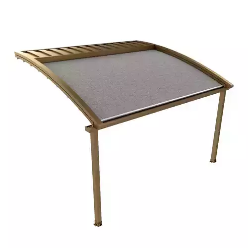 Motorized Pergola 2 bronze patina light 3D model