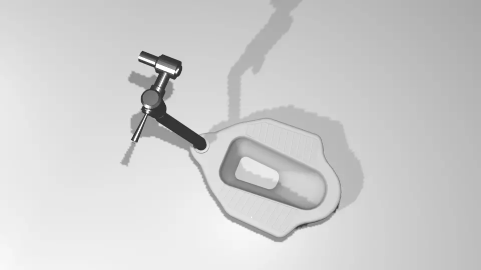 squat toilet 3D model_0