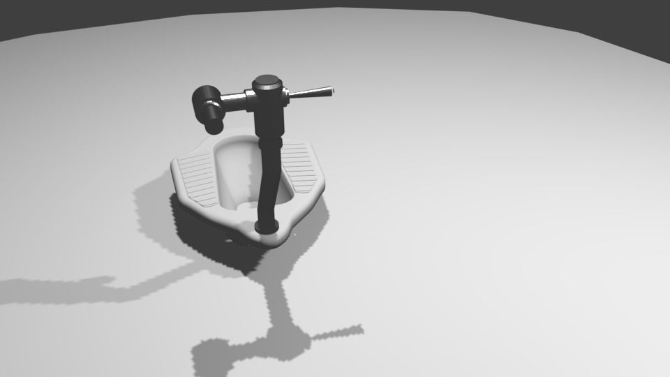 squat toilet 3D model_1
