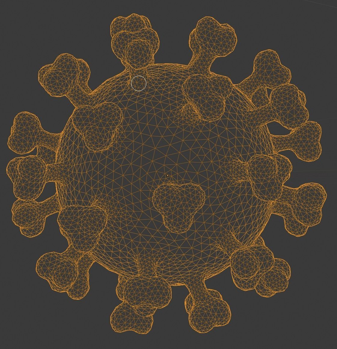 COVID-19  SARS-COV-2   Coronavirus   3D model_2