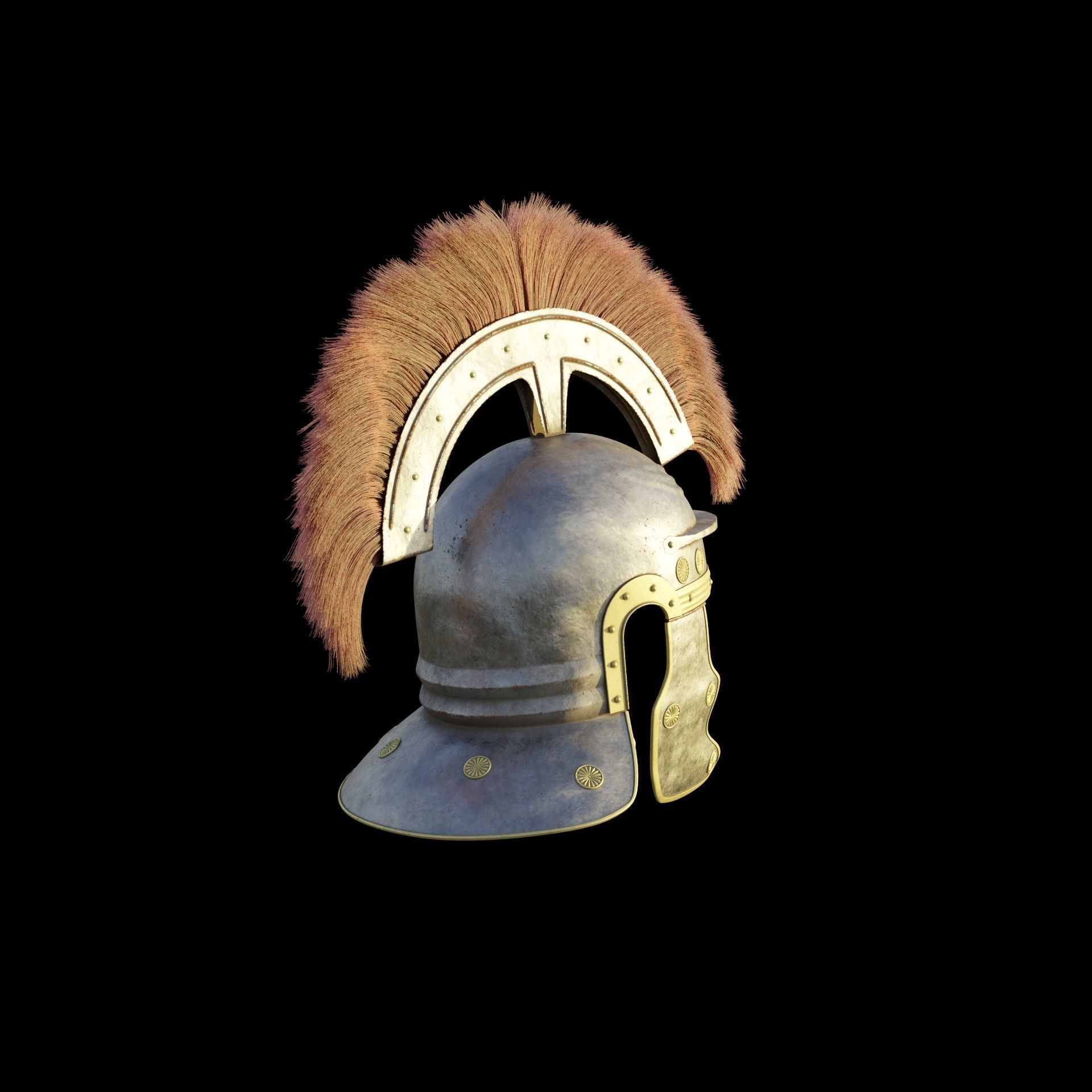 Roman galea 3D model_3