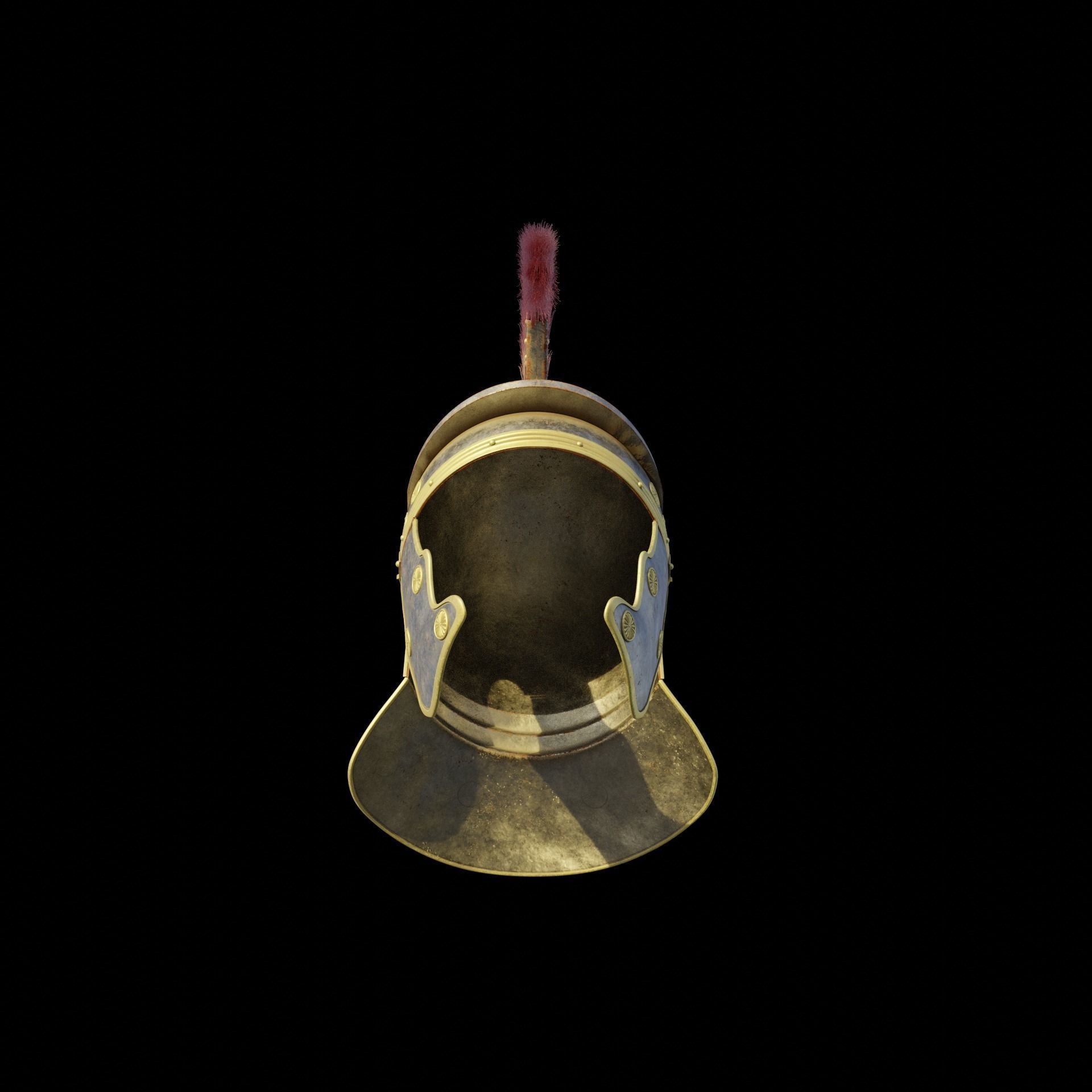 Roman galea 3D model_5