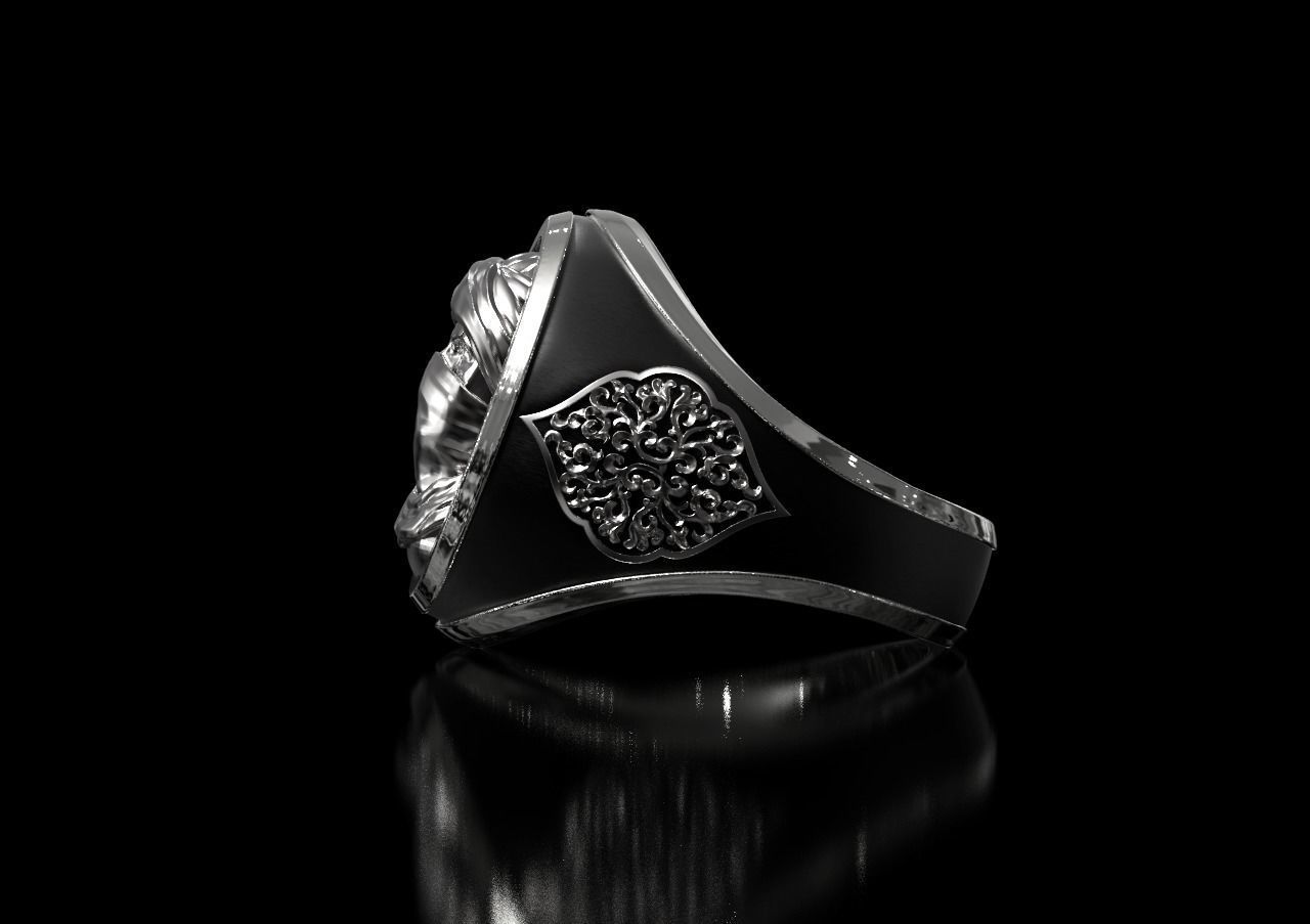 Touareg ring 3D print model_1