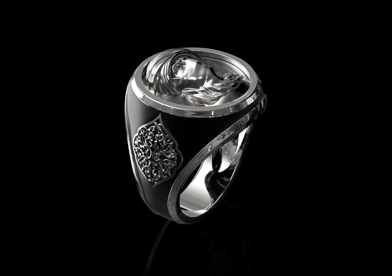 Touareg ring 3D print model_6