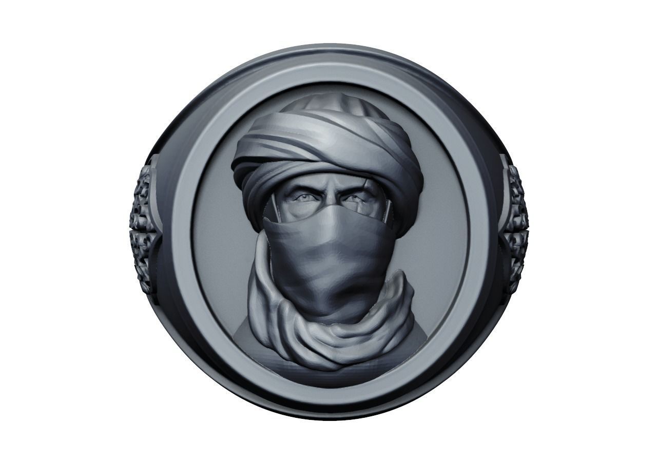 Touareg ring 3D print model_8