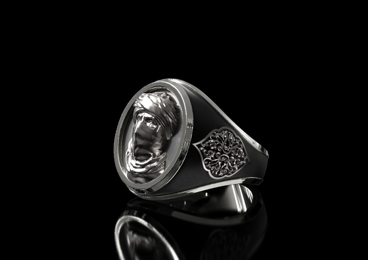 Touareg ring 3D print model_5