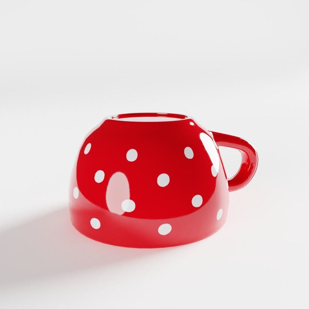 Polka Dot Extra Large Mug 3D model_1