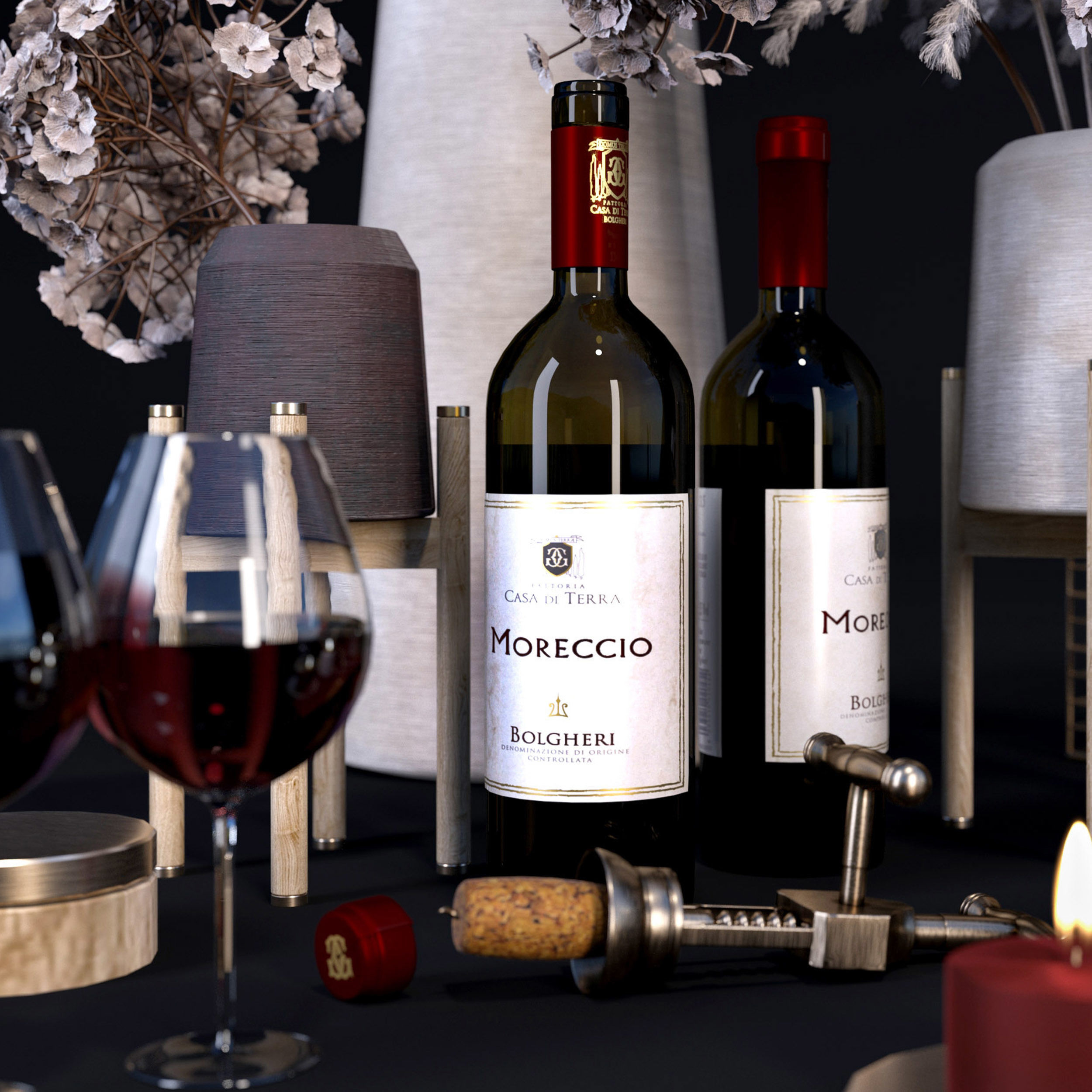 Decorative set PUH Low-poly 3D model_8